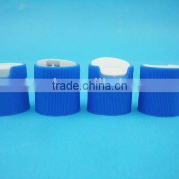 plastic disc lid with ribbed closure, plastic bottle cap, new design plastic cosmetic bottle lid 24/410