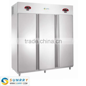 Supermarket open island freezer with 4 side glass display refrigerator