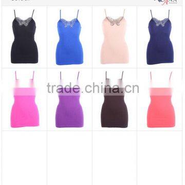 Polyester plus spandex solid color ladies' fancy tops                        
                                                Quality Choice