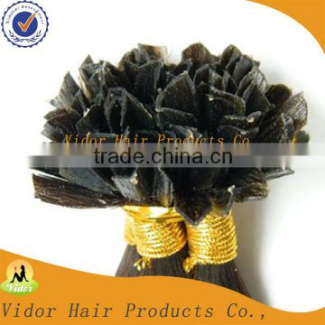 Hot Natural Quality Products Remy Hair V Shape Nail Tips