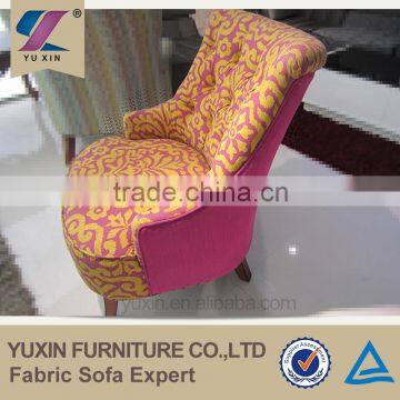 Blue Flower Fabric Armchair photo-2