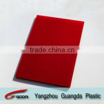 Clear red stripe PP sheets for binding cover office use