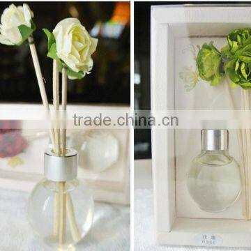 Most popular cheap paper flower and rattan sticks reed diffuser for small business