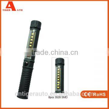 2016 Wholesale Dry Battery Magnetic LED 8pcs SMD Inspection Light With Clip