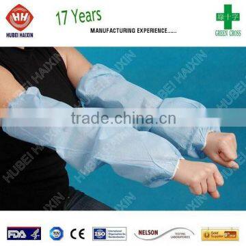 Disposable aprons with sleeves, hand sleeve