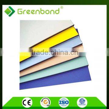 Greenbond pvdf design color wall cladding price aluminum composite panel