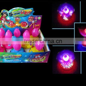 Luminous spinning top oversized light music spinning top colorful flower spinning top rotating flash toy