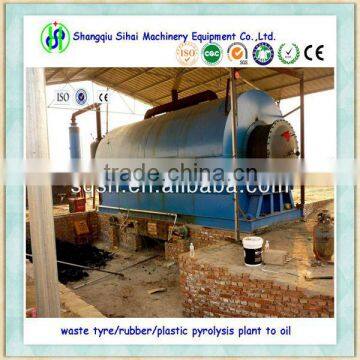 Henan pyrolysis plant park small pyrolysis machine with CE ISO