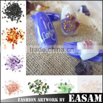 2015 Easam mineral crystal nail art decoration,3D natural stone decoration for nail art