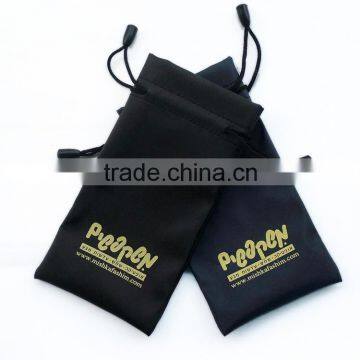 The new style cheap customized suede drawstring bag for promotion