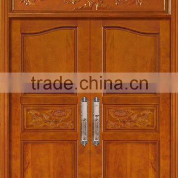 Security double solid wood door design main entrance door YHA-1110