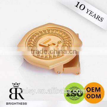 Gold fashion brand name buckle belt buckle for belt G5-80004