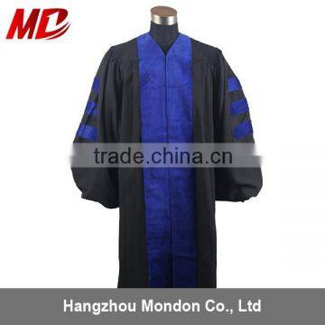 Deluxe Doctoral Graduation Gown Matte Royal Blue