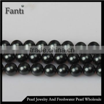 10mm black faux pearl bead string for decorating