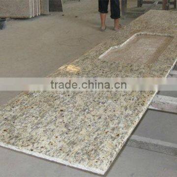 High quality prefab polished Santa cecilia granite countertop