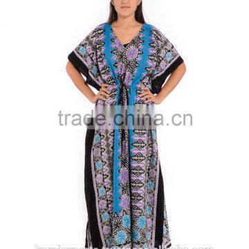 2016 gown good quality caftan designs blue Moroccan women kaftan / Dubai Kaftan