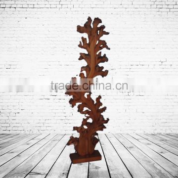 Small Wood Carving Craft,Big Wood Leaves Shaped