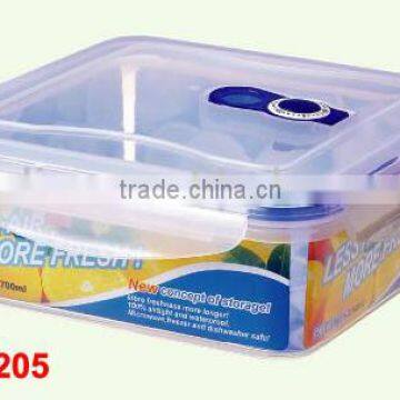 1700ml clear plastic food storage container lunch box