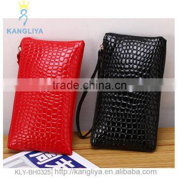 Stone pattern gloosy outside money bag ladies clutch bag cell phone mini wallet bag many color available