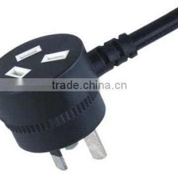 Australia power cord SAA power cord Australia Standard piggy back power Cord with SAA approval