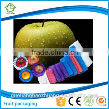 Popular Wholesale America Colorful Food Grade White Foam Sleeve Net to Protect Apples