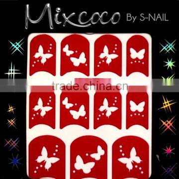 Custom DIY mixed patterns Nail Art Sticker Stencil Hollow-out Nail Sticker