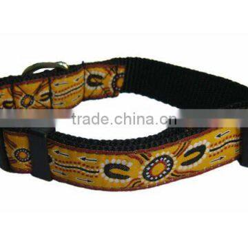 jacquard pet collar, dog collar