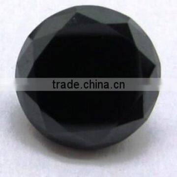 Natural loose round brilliant cut black diamond manufacturer india