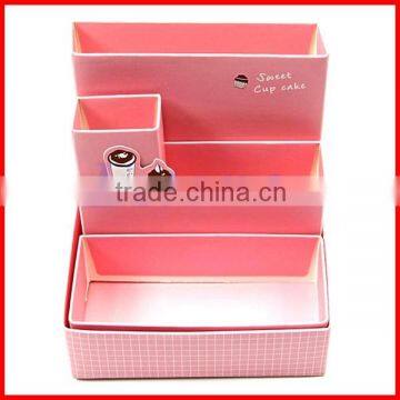 Creative DIY Multipurpose Paper Board Storage Box Desk Decor Stationery Makeup Cosmetic Organizer New