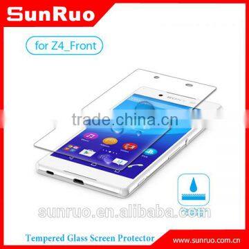 China cell phone accessories tempered glass screen protector for sony z4