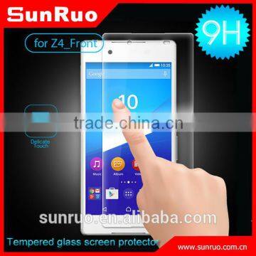 China mobile accessories tempered glass mobile screen protector for sony z4