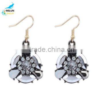 Retro Eardrop Women Earrings Accessories Wholesale Gold-plated Flowers photo-4