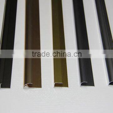 Customized weight and length aluminum floor tile trims for ceramic tile edge