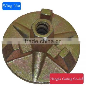 Ductile Iron Formwork Round Nut Wing Nut with Stiffeners