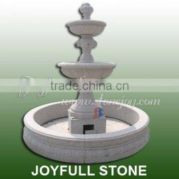 Granite Patio Fountain, outdoor fountain with lion heads sculpture