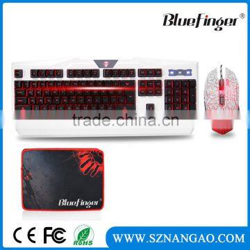 2015 OEM USB Wired ergonomic keyboard and mouse for gaming