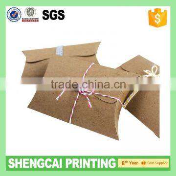 300g nature color brown kraft pillow box