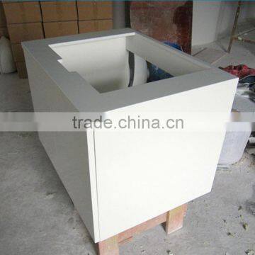 Acrylic solid surface vanity cabinet