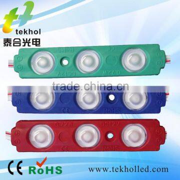 2015 Tekhol highlighting 2835 smd led/ 12V 0.72w led injection module with 160 degrees lens/ led 2835 module