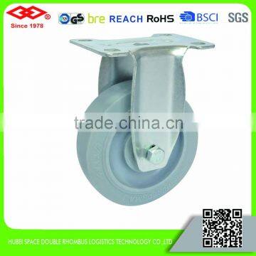 75mm-125mm High elastic rubber caster wheel with plastic center