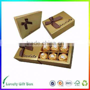 dongguan factory diy Delicate drawer paper chocolate box