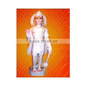 Lord Hanuman Marble Statue Hindus God Statue Indian God Statue