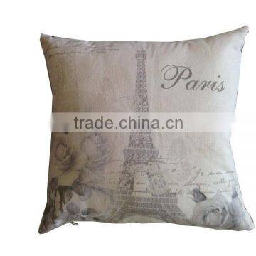 Customer Printing Fancy Paris Efel Tower Photo Printed Seat Covers Pad Covers Cushion Covers photo-3