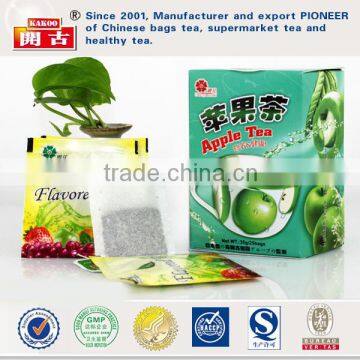 Kakoo good tasty sachet flavored green apple tea