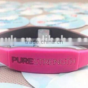 Pure Strength Cheap Custom Silicone Rubber Bracelet photo-3