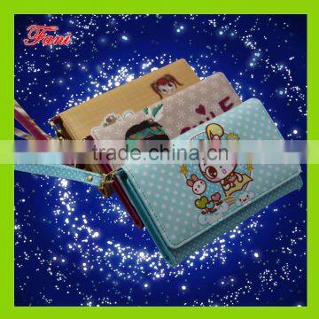 2015 new fashion kids printed PU wallet