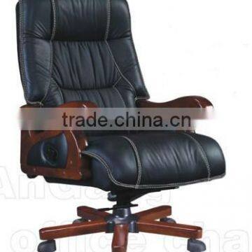 Solide wood structure excutive office chair big size swivel chair AB-054