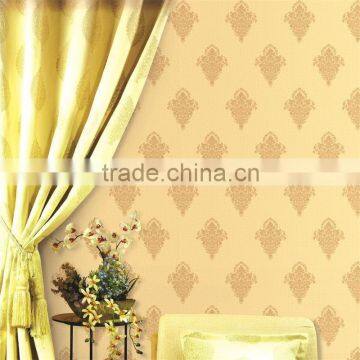 shallow embossing wallpaper european flower wall paper hot sale