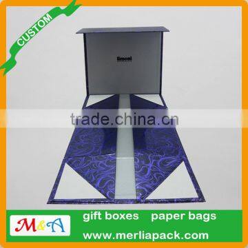 Smashbox Make Up School 2016 Cosmetics Boxes Fancy Paper Foldable Silver Foil Box