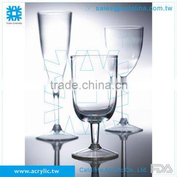 Acrylic Clear 207ml 7 oz Transparent Barware Plastic Wine Glass